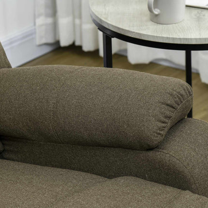 Reclining TV chair with footrest, 150 kg load capacity