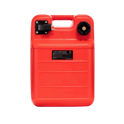 Marine Fuel Tank 24L, 9.8ft Hose, Fuel Gauge, Red