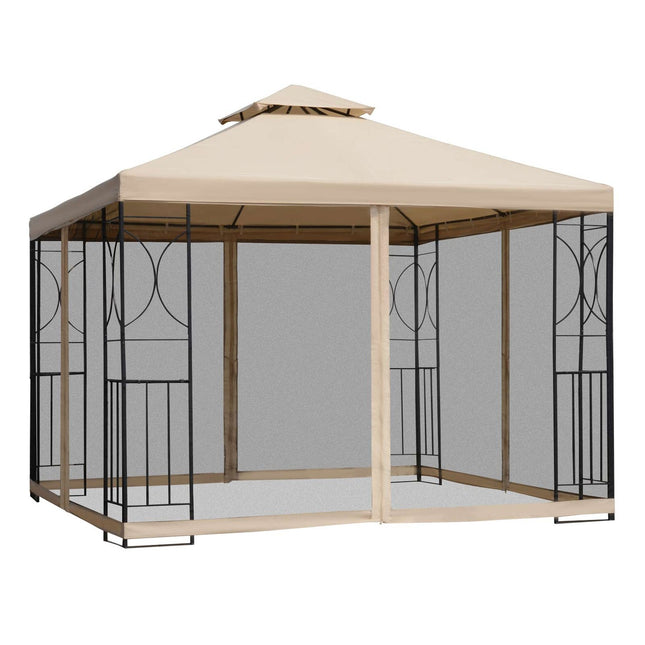 3x3M wetterfestes Festzelt mit 4 Metallregalen