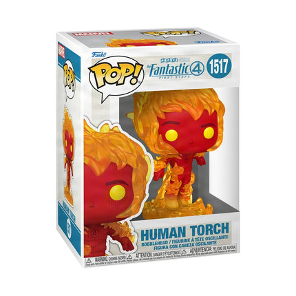 Marvel Funko Pop! Vinyl Figur - Human Torch, 9,5 cm
