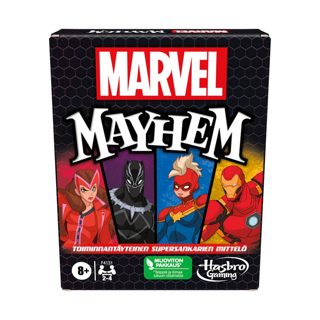 Marvel Mayhem Board Game – Fun for 2-4 Players, Ages 12+
