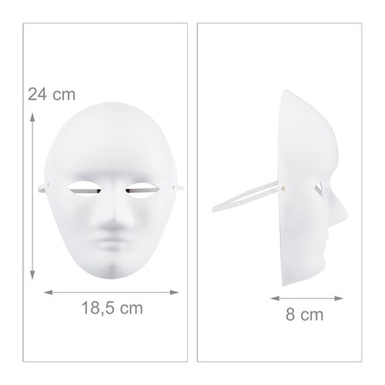 Maske weiß 20er Set
