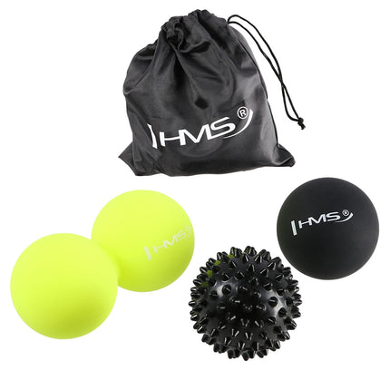 Faszienball-Set, 3-teilig, ideal zur Muskelentspannung