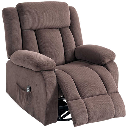 Massage Chair, 8 Vibration Points, 5 Modes, Heated, Brown