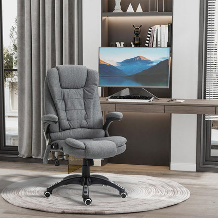 Ergonomischer Massagesessel, höhenverstellbar, grau, 67x74x116-126 cm