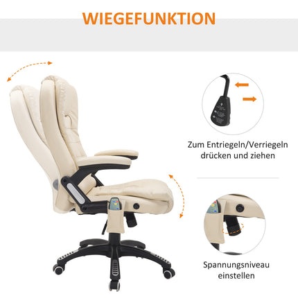 Massagesessel mit Heizfunktion und 6-Punkt-Vibrationen