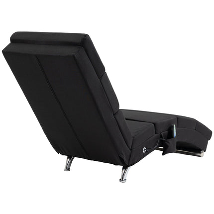 Massage Chair with 8 Vibration Points, 5 Modes, Black