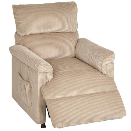 Massagesessel mit Vibration, Wärme, leisem Motor, brauner Stoff