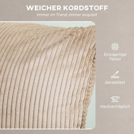 Massagesessel mit Vibration, Wärme, leisem Motor, brauner Stoff