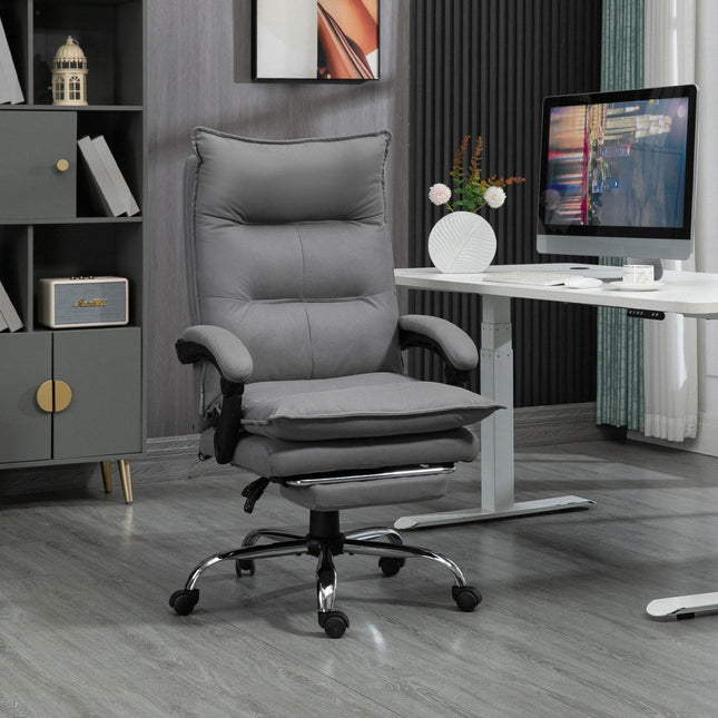 Ergonomic office chair with heating, tilt, footrest, adjustable height