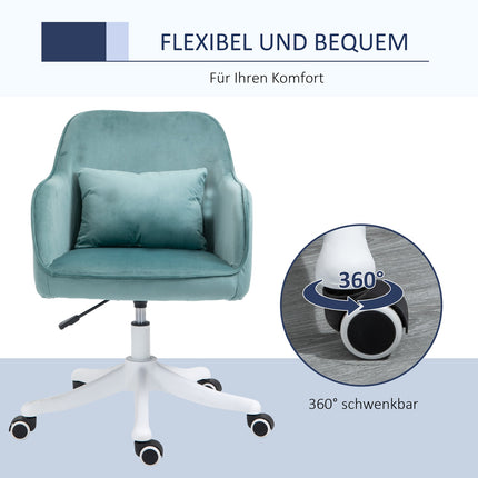 Massagebureaustoel Bureaustoel Met Vibratiefunctie, Usb, Lendenkussen, Armleuningen, 78-86Cm
