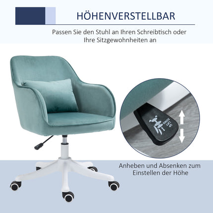 Massagebureaustoel Bureaustoel Met Vibratiefunctie, Usb, Lendenkussen, Armleuningen, 78-86Cm
