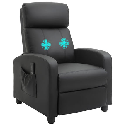 Liege-Massage- und Relaxsessel, schwarzer PU-Schaum