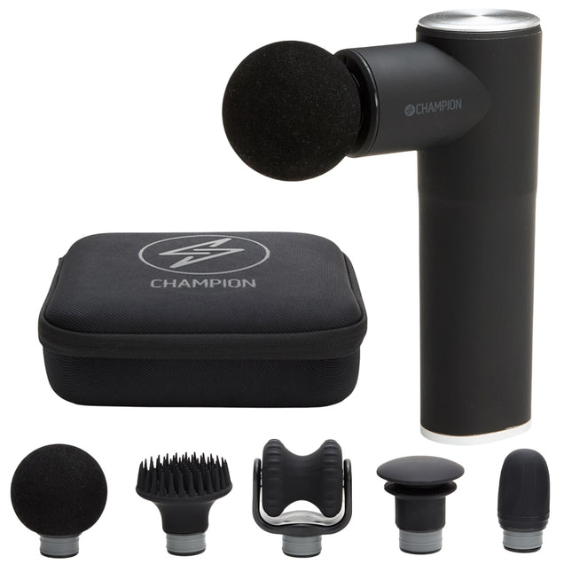 Massagepistole Compact Power 3300 U/min 1800 mAh MG400 Schwarz/Silber