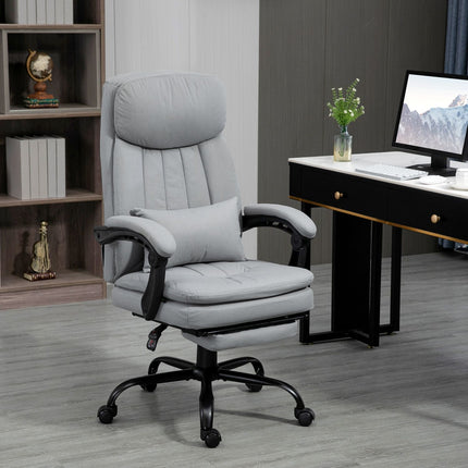 Ergonomická polohovací kancelářská židle, šedá - masážní funkce