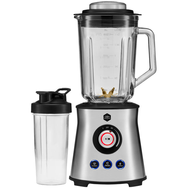 Master Steel+ Standmixer 1,5 l, 1000 W, Becher zum Mitnehmen, 7748