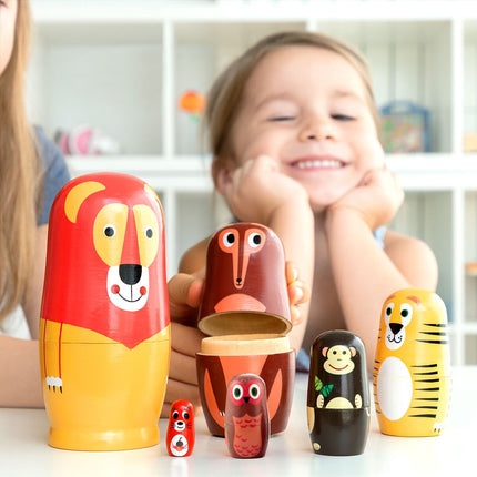 Matroschka Holztierfiguren Funimals InnovaGoods 11 Stück