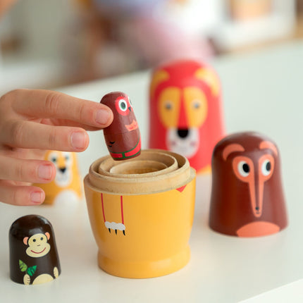 Matroschka Holztierfiguren Funimals InnovaGoods 11 Stück