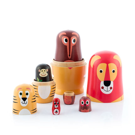 Matroschka Holztierfiguren Funimals InnovaGoods 11 Stück