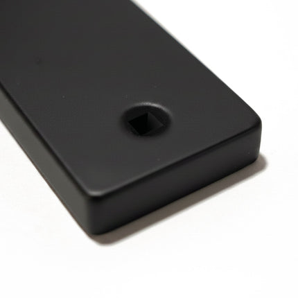 Matt Black Door Handle Set with Profile Cylinder