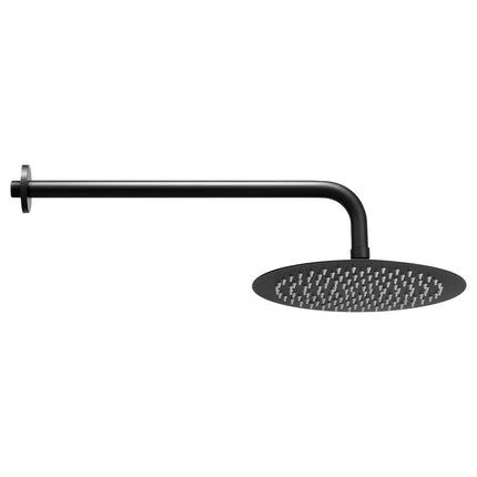 Matte Black Shower Faucet Set, 10-Inch Rain Head, Handheld
