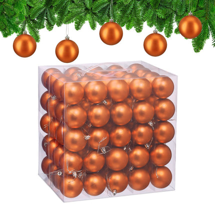 Mattes Christbaumkugel-Set, 100-teilig