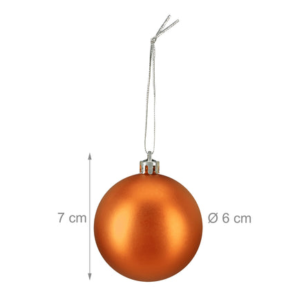 Mattes Christbaumkugel-Set, 100-teilig