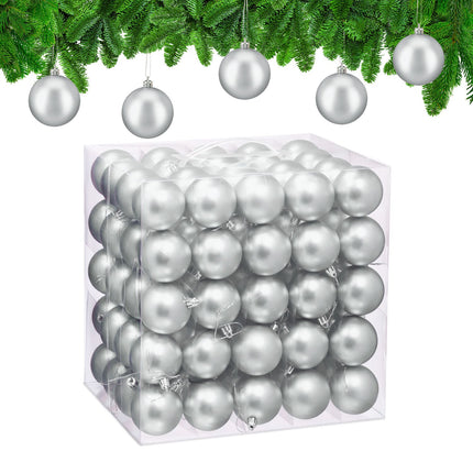Weihnachtskugel-Set, matt – 100-teilig