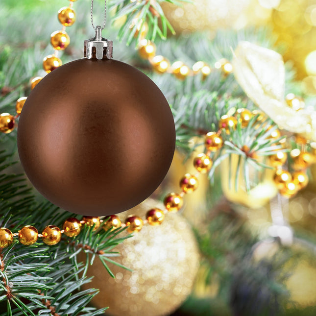 Matte Christmas Baubles Set, 50 Pieces