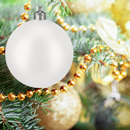 Mattes Weihnachtsbaumkugel-Set, 50-teilig
