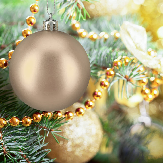 Matte Christmas Baubles Set, 50 Pieces
