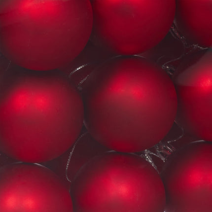 Matte Christmas Baubles Set, 50 Pieces