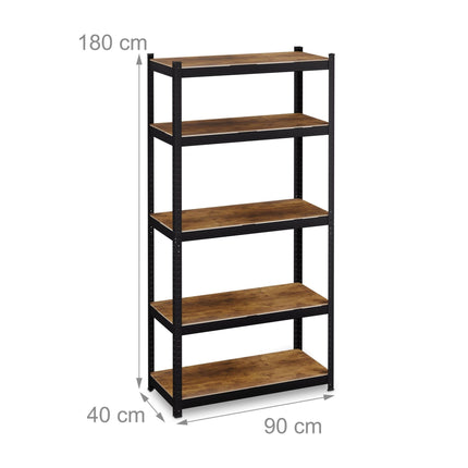 Matt, heavy shelf with 5 levels