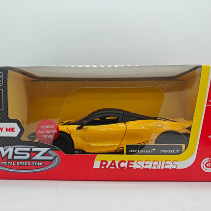 McLaren 765 LT Die-Cast Modell, Maßstab 1:31 Sammlerauto