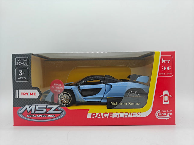 Kovový model auta McLaren Senna, měřítko 1:32