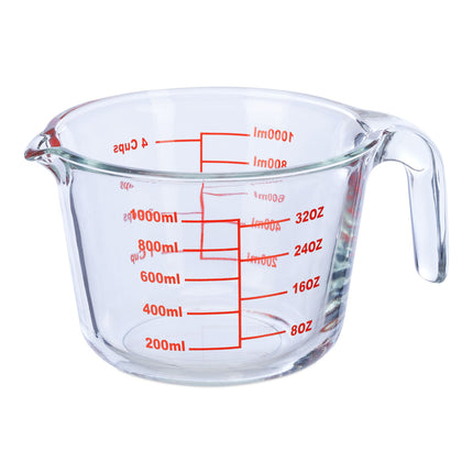 Measuring jug in glass 1000 ml