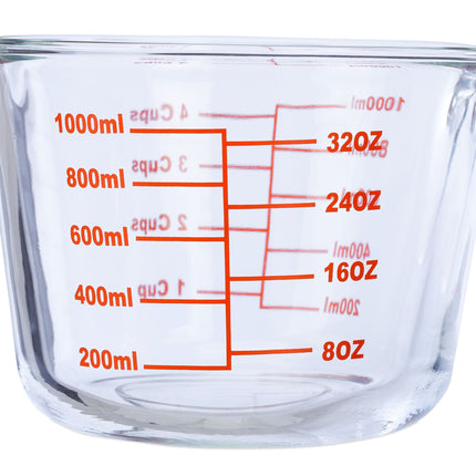 Measuring jug in glass 1000 ml