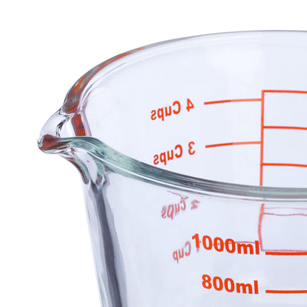 Measuring jug in glass 1000 ml