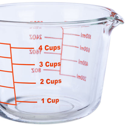 Measuring jug in glass 1000 ml
