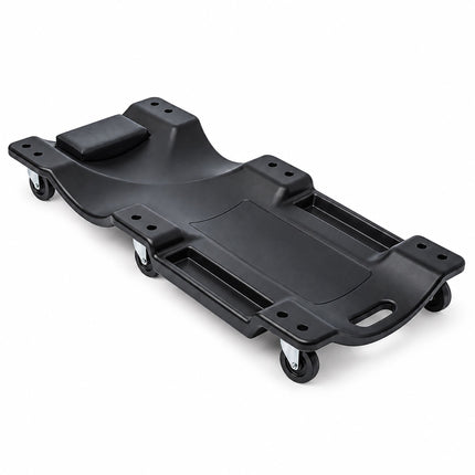 Mechanic's Creeper 150 kg with Padded Headrest, 6 Castors, Black