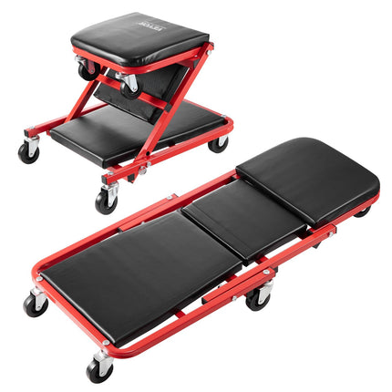 Mechanics Creeper Stool, 36-Inch Foldable, 300 lb
