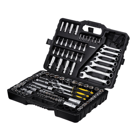 Mechanics Tool Set, 121-Piece SAE-Metric, 3-Drive Case