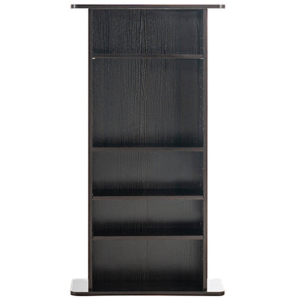 Media Storage Cabinet, 5-Shelf DVD CD Rack, Espresso