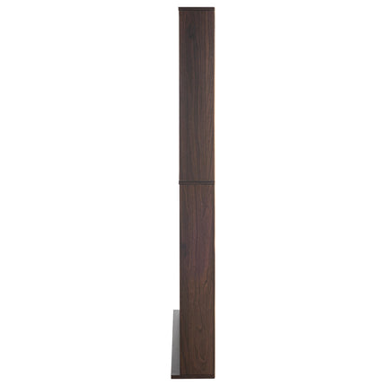 Media Storage Cabinet, 9-Shelf, 27 Compartments, Espresso