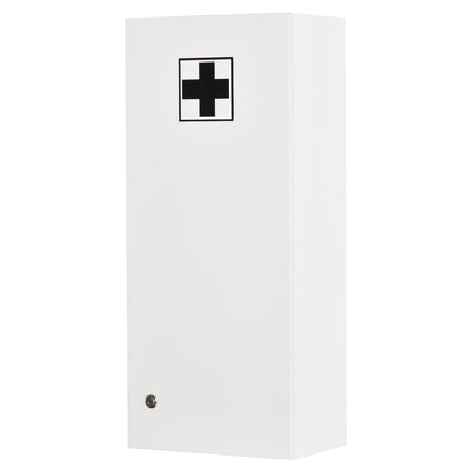 Lockable medicine cabinet - Wall mounted, adjustable shelves