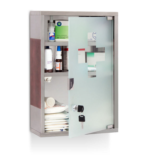 Medikamentenschrank EMERGENCY XL Edelstahl
