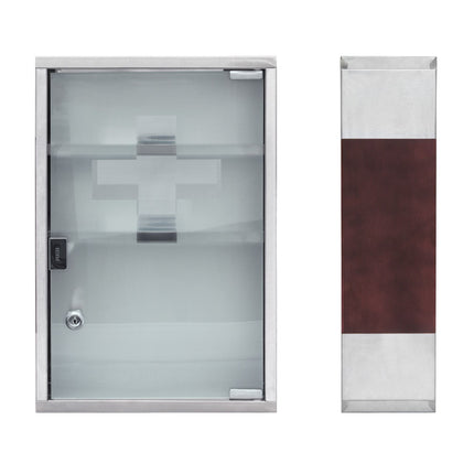 Medicine cabinet EMERGENCY XL stainless steel