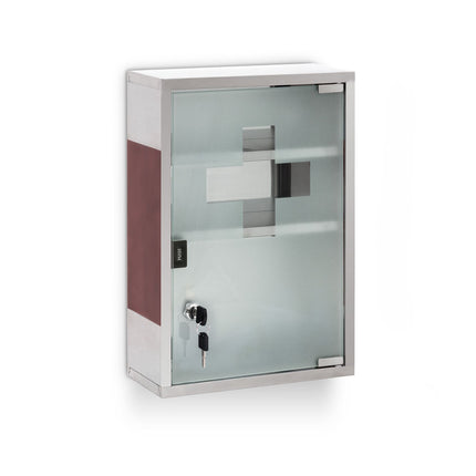 Medicine cabinet EMERGENCY XL stainless steel