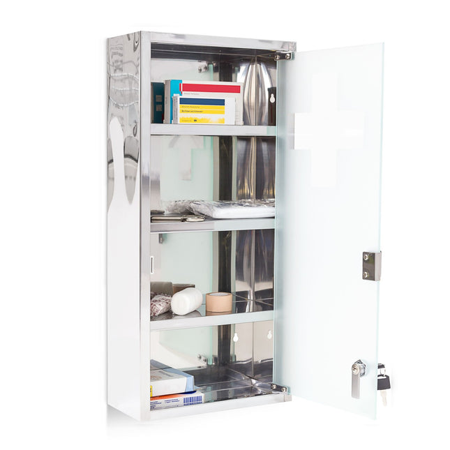 Medikamentenschrank aus Edelstahl