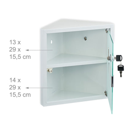 Medikamentenschrank mit Glastür